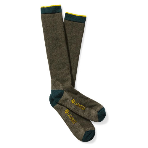 LaCrosse Men's Merino Midweight Over the Calf Socks OD Green Large