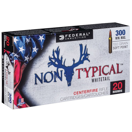 Federal 300 Winchester Magnum Ammo 150 Grain Soft Point Box of 20