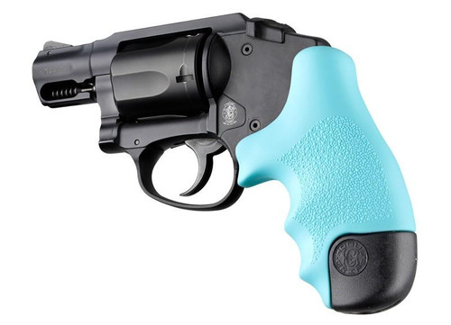 Hogue Rubber Tamer Grip for S&W J Frame, Aqua