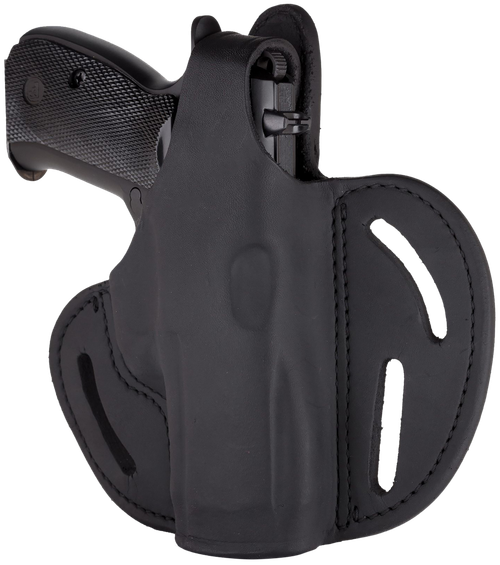 1791 Gunleather Thumb Break OWB Holster Right Hand Berreta Cougar 8000F, Sig Sauer P229c, P250, P320 Carry, P320 X-Carry, P320c Leather Black