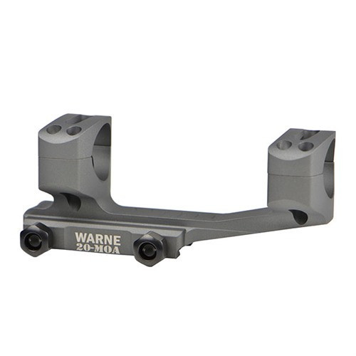 Warne 34mm 20 MOA Tactical Gray Mount