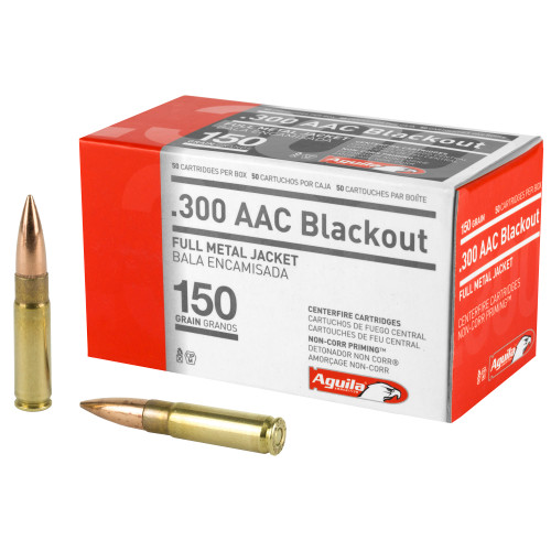 Aguila 300 AAC Blackout Ammo 150 Grain Full Metal Jacket Box of 50