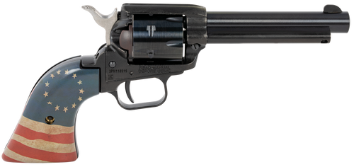 Taurus Heritage Rough Rider .22 LR Revolver 4.75" Barrel 6 Rounds Black Standard Finish Betsy Ross Grips