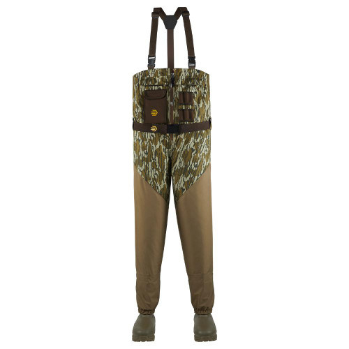 LaCrosse Men's Alpha Agility Zip Front 1600 Gram Insulated Breathable Boot Foot Chest Waders Mossy Oak Bottomland Regular 8