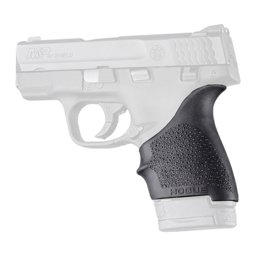 Hogue Handall Slip-On Beavertail Grip Sleeve S&W M&P Shield, Ruger LC9, Glock 26/27 Rubber Black