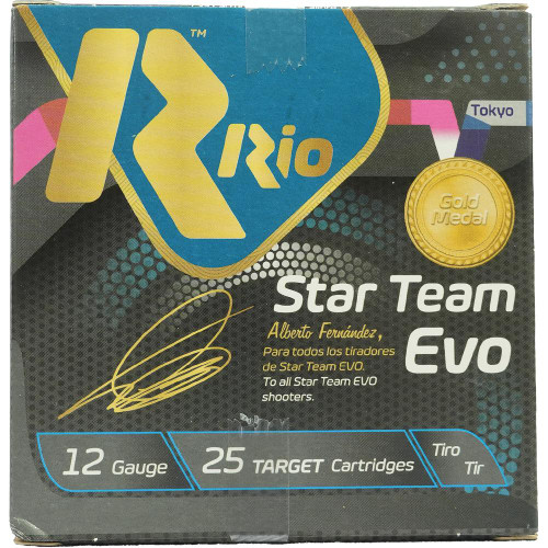 Rio Star Team Evo 28 HV 12 Gauge Shotshells 2-3/4" 1 oz #8 25/ct