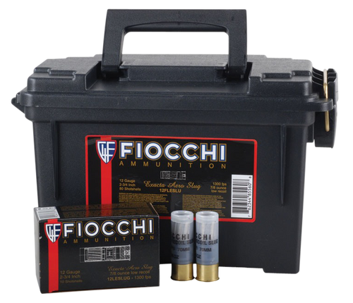 Fiocchi 12FLESLU Aero Extrema 12 Gauge 2.75" 7/8 oz Rifled Slug Shots (80 Count)