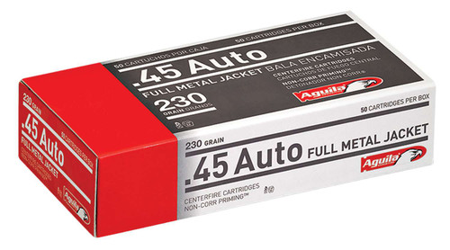 Aguila Pistol 45 ACP 230 gr Full Metal Jacket (FMJ) 50 Bx