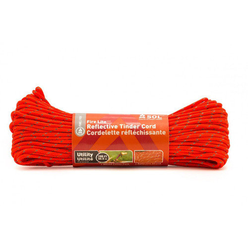 Adventure Ready Brands Fire Lite Tinder Cord, 100 ft, Orange