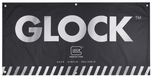 Glock AD02044 Fabric Banner Black 4 x 2