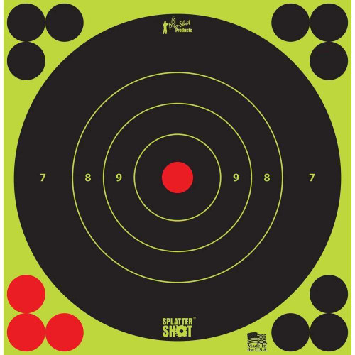 Pro-Shot 6-Inch Green Bullseye Targets (12 Pack)
