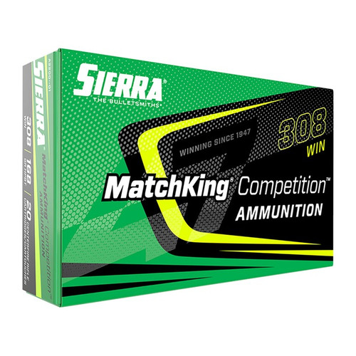 Sierra Bullets Matchking 308 Winchester Ammo 175 Grain Box of 20