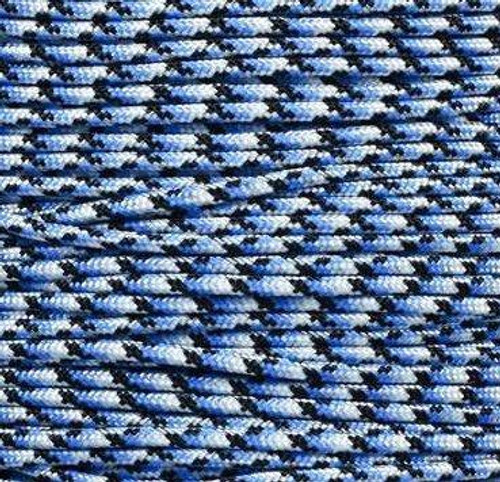 E.L. Wood Braiding Co. Inc. 550 Paracord - 100ft Blue Snake Camo