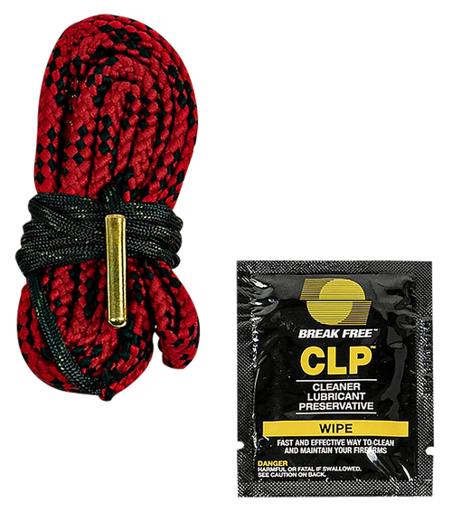Kleen-Bore RC-338 .338 Caliber Rifle Pull Through Cleaner with BreakFree CLP Wipe