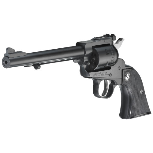 Ruger New Model Single-Six 17 Hornady Magnum Rimfire (HMR) Revolver 6.5" Blued Barrel 6 Round Black Grip