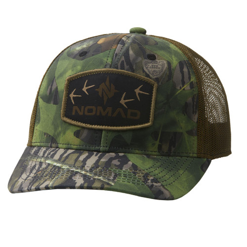 Nomad Camo Turkey Trucker Hat Mossy Oak Shadowleaf