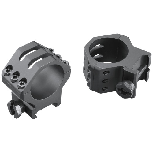 Weaver Tactical 6 Hole Picatinny 30mm Scope Rings Matte Black Medium