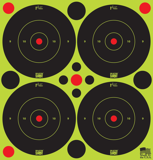 Pro-Shot 3-Inch Green Bullseye Targets 48-Pack