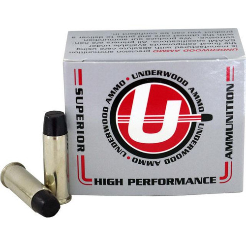 Underwood 44 Remington Magnum Ammo 305 Grain Flat Nose Box of 20