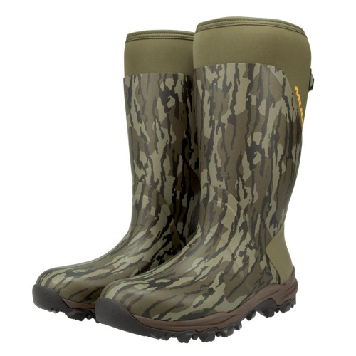 Muddy DV8 17-Inch Non-Insulated Boots Rubber Mossy Oak Bottomland Men's 10 D