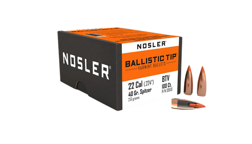 Nosler .22 .224" 40gr Ballistic Tip Varmint 100/Box