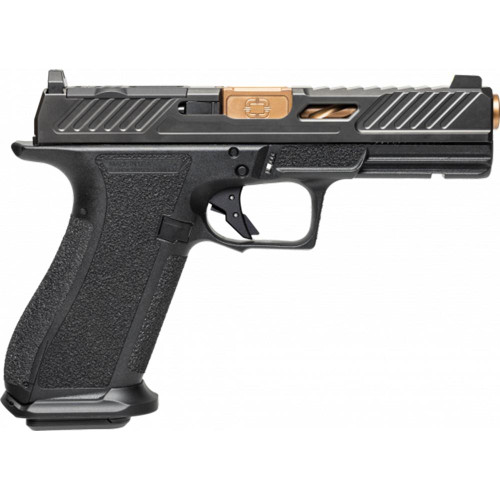 Shadow Systems DR920 Elite 9mm Luger Pistol 4.5" Bronze Barrel 17+1 Rounds Black