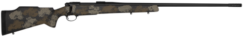 Nosler Model 48 Long Range Bolt Action Rifle 300 Winchester Magnum 26" Barrel Graphite Black Cerakote Finish Black and Green Tan Stock