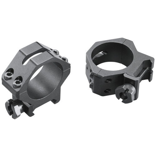 Weaver 4-Hole Skeleton 30mm Scope Rings Matte Black Low