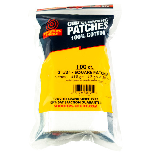 Shooter's Choice Gun Cleaning Patches 3 Inch 100 Pack