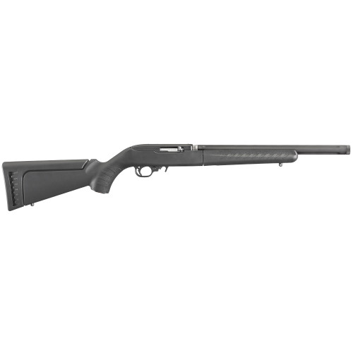 Ruger 10/22 Takedown Semi Automatic Rifle 22 Long Rifle 16.1" Fluted Matte Threaded Barrel Black Frame Black Field Stock
