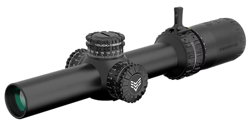 Swampfox Arrowhead Rifle Scope 1-6x24 30mm Guerrilla Dot MOA Reticle Black