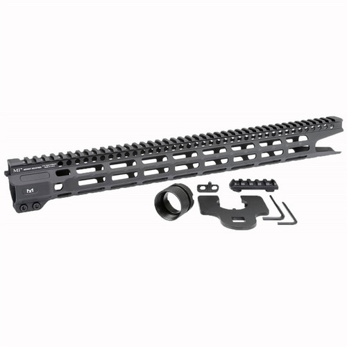 Midwest Industries Combat Rail Free Float M-LOK Handguard AR-15 17.5" Aluminum Black