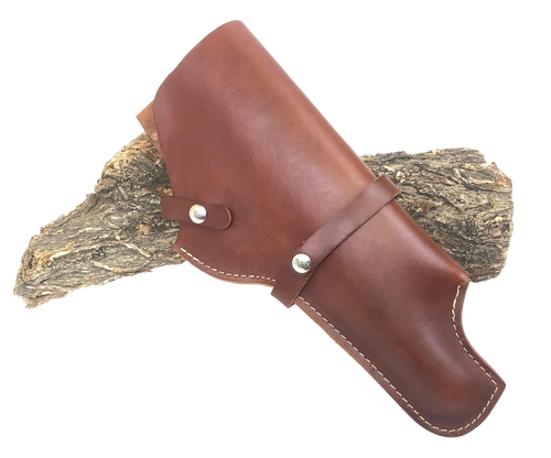 Hunter 1100 OWB Holster Right Hand Thompson Center Contender Barrel Scoped 10" Leather Chestnut