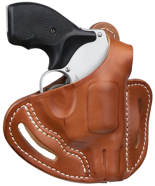 1791 Gunleather RVHX-1 Classic Brown Leather Belt Slide Holster, J-Frame, Right Hand, Size 1