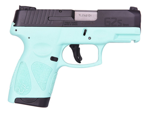 Taurus G2S Handgun 9mm 3.25" Cyan Frame Black Slide