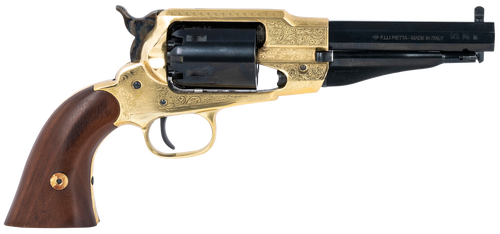 Pietta 1858 Sheriff Revolver .44 Caliber 5.5" Barrel Brass Frame Walnut Grip