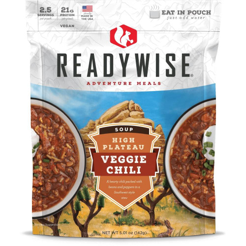 ReadyWise High Plateau Veggie Chili Soup Freeze Dried Food