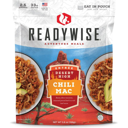 ReadyWise Desert High Chili Mac with Beef Freeze Dried Food