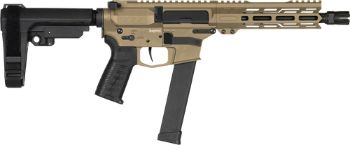 CMMG Banshee MK10 10mm Auto Pistol 8" Barrel 30+1 Round Black Nitride Barrel Coyote Tan Cerakote Receiver
