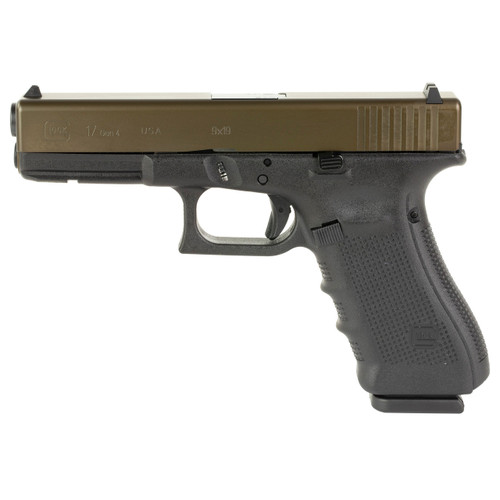 Glock 17 Gen4 9mm Luger Pistol 4.49" Barrel 17+1 Round Oil Rubbed Bronze