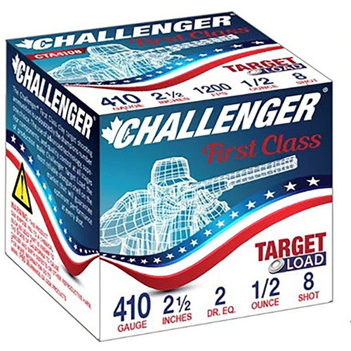 Challenger Ammo 410 Bore Shotgun Ammo 2-1/2" #6 1/2 oz Box of 250