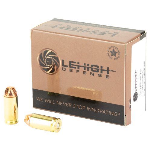 Lehigh Defense XD 40 S&W Ammo 115 Grain Lehigh Xtreme Defense Fluted Lead Free Box of 20 - Image 1