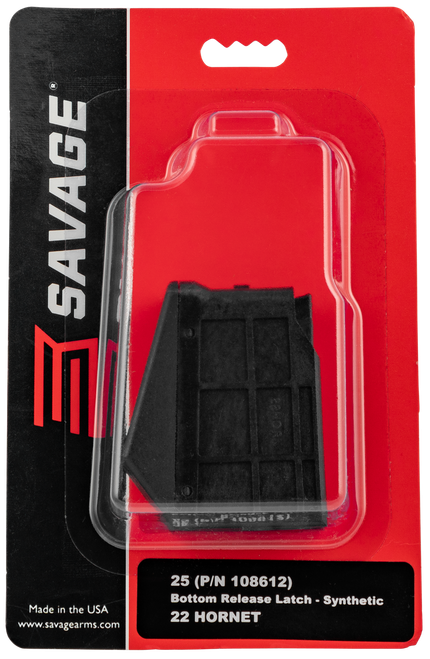 Savage Arms Magazine Savage 25 .22 Hornet 4-Round Black Polymer