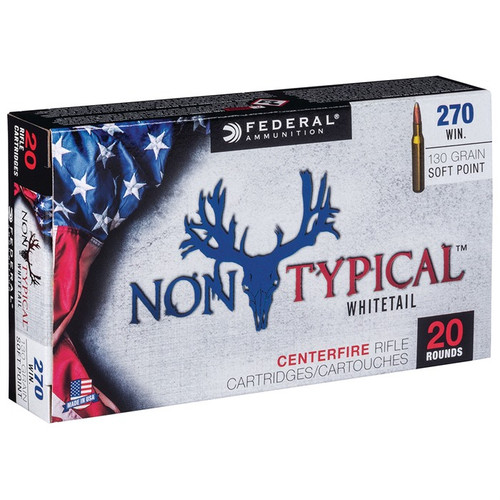 Federal 270 Winchester Ammo 130 Grain Soft Point Box of 20