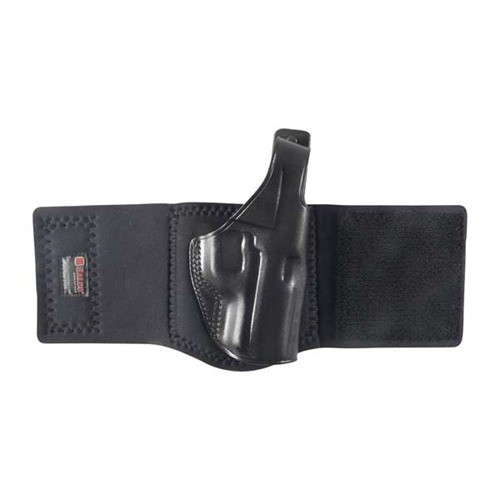 Galco Ankle Glove Ankle Holster Right Hand Glock 26 with CTC Laser Black