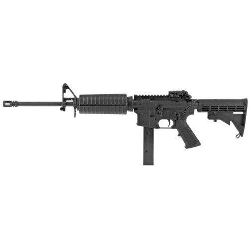 Colt AR-15 CARB Semi Automatic Rifle 9mm Luger 16" Matte Threaded Barrel Matte Frame Black Pistol Grip - Image 1