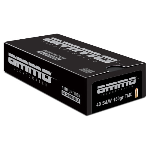Ammo Inc. 40 S&W Ammo 180 Grain Total Metal Jacket Box of 50