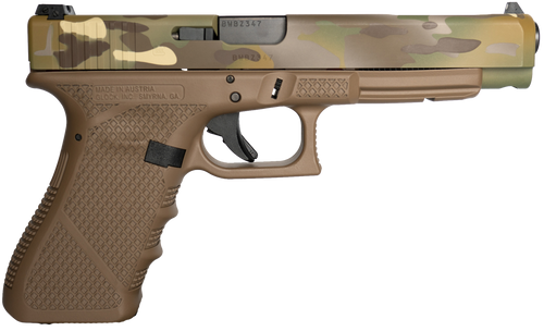 Weapon Works G34 Gen3 Competition Frame 9mm Luger Pistol 5.31" Barrel 17+1 Round Black Steel Slide Flat Dark Earth Frame