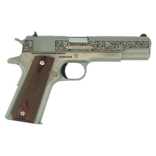 Colt Government 45 ACP Pistol 5" Barrel 7+1 Round Stainless Finish