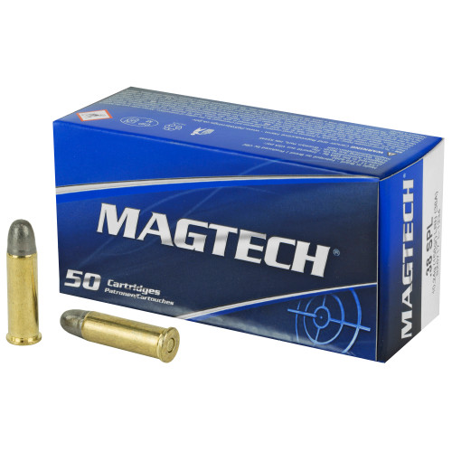 Magtech .38 Special Ammo 158 Grain Lead Round Nose Box of 20 - Image 1 Magtech .38 Special Ammo 158 Grain Lead Round Nose Box of 20 - Image 1